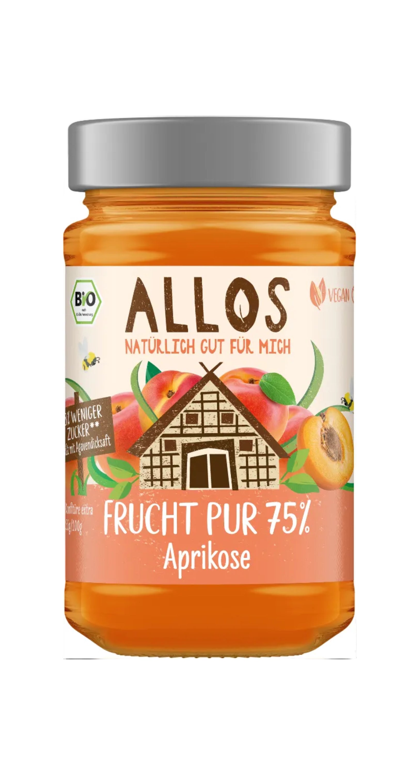 Allos Frucht Pur 75% Aprikose