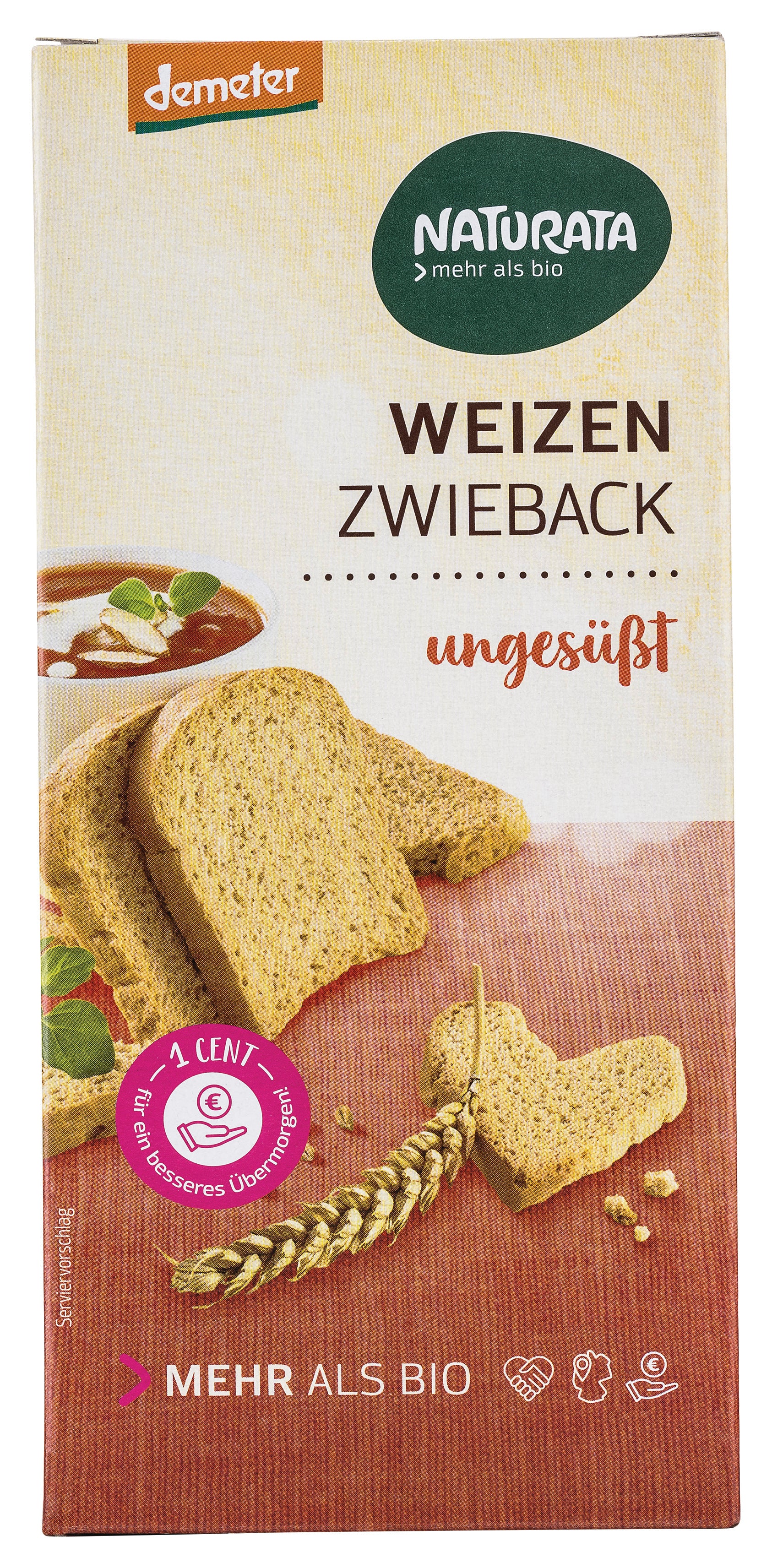 Naturata Weizenzwieback ungesüßt