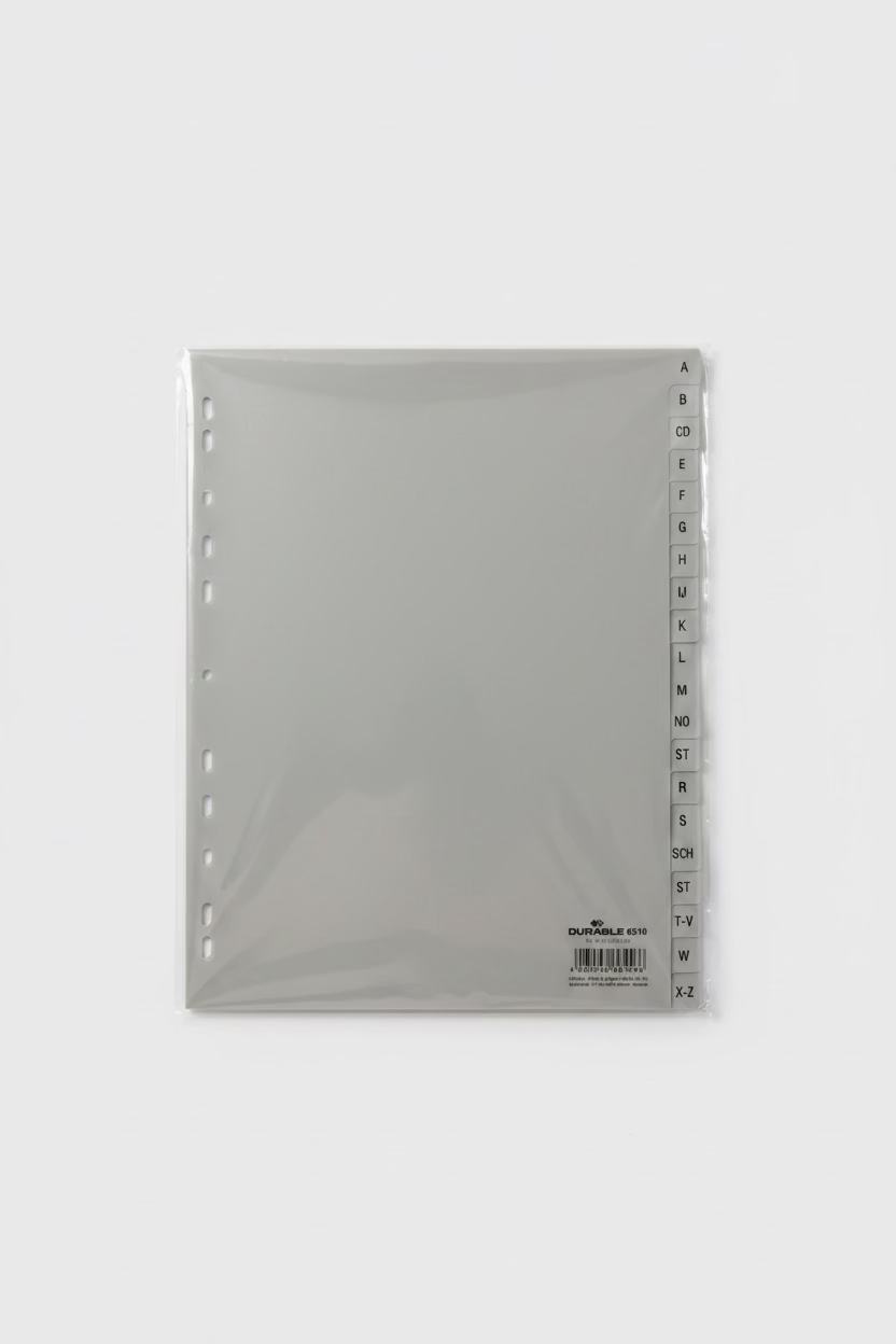 Register A4, A-Z Papier